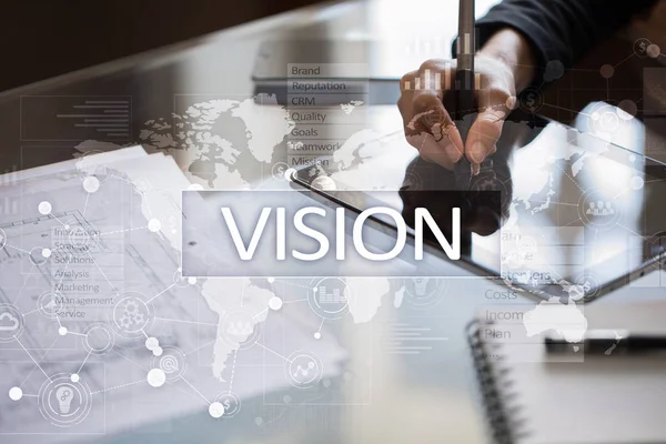 Vision-konceptet. Business, Internet och teknik koncept. — Stockfoto