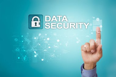 Siber Güvenlik, veri koruma, bilgi güvenliği ve şifreleme. İnternet Teknoloji ve iş kavramı.