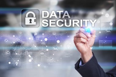 Siber Güvenlik, veri koruma, bilgi güvenliği ve şifreleme. İnternet Teknoloji ve iş kavramı.