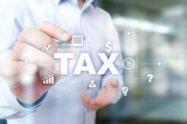 Bireyler ve şirketler tarafından ödenen vergi kavramı. KDV gelir ve servet vergisi.