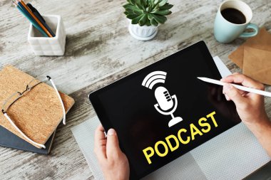 Podcast - ses veya video kayıtları, TV veya radyo yayınları, dersler, konuşmalar ve diğer etkinlikler.