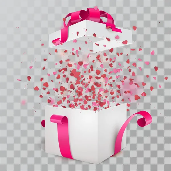 Açık beyaz hediye kutusu ile kırmızı kurdele ve yay. Büyük satış. 