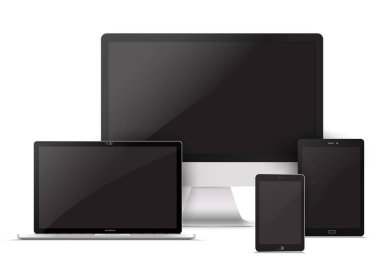 İzole, beyaz arka plan üzerinde elektronik becerikli alet. 