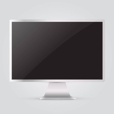 imac tarzı siyah renkli boş dokunmatik scre ile soyut monitör