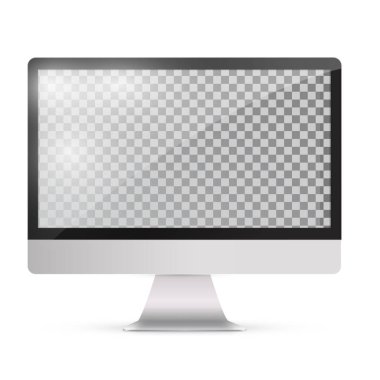 imac tarzı siyah renkli boş dokunmatik scre ile soyut monitör