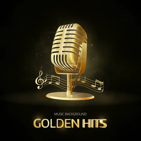  Eski vintage mikrofon simge. Radyo istasyonu afiş.