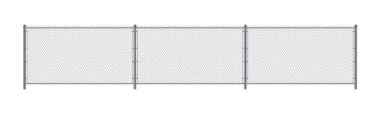 Chain link fence. Metal Wire Fence. Wire grid construction