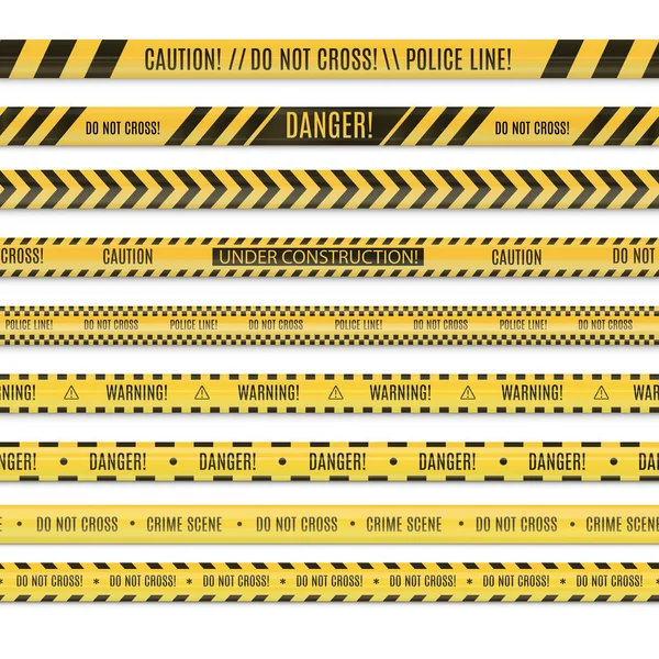 Gerçekçi, kusursuz bir polis hattı ve tehlike bantları..