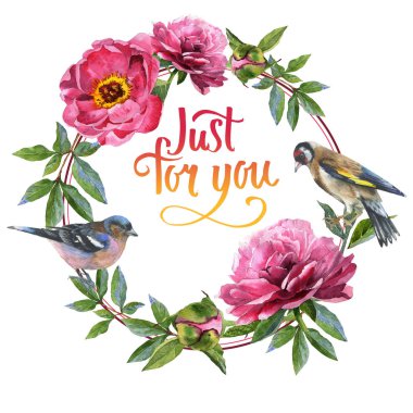 Kır çiçeği Şakayık çiçeği çerçeve izole bir suluboya tarzında.