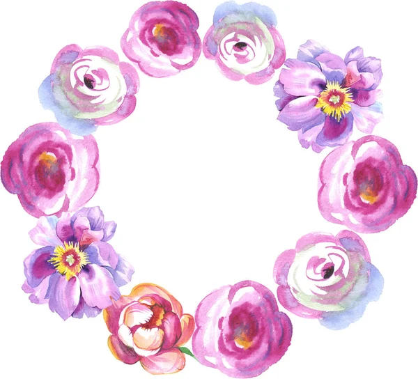 Suluboya Peony çiçek kolye