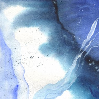 Soyut suluboya kağıdı sıçrama şekilleri çizim izole.