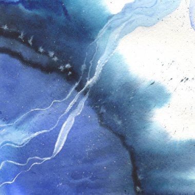 Soyut suluboya kağıdı sıçrama şekilleri çizim izole.