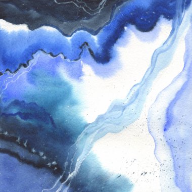 Soyut suluboya kağıdı sıçrama şekilleri çizim izole.