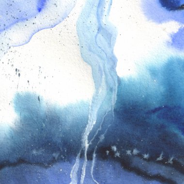 Soyut suluboya kağıdı sıçrama şekilleri çizim izole.