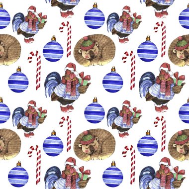 Noel kış tatil sembolü izole bir suluboya tarzında