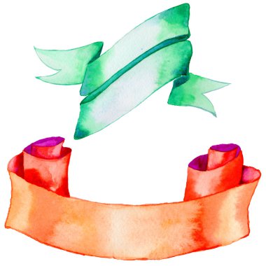 Şeritler elle çizilmiş çizgiler izole bir suluboya tarzında ayarla..