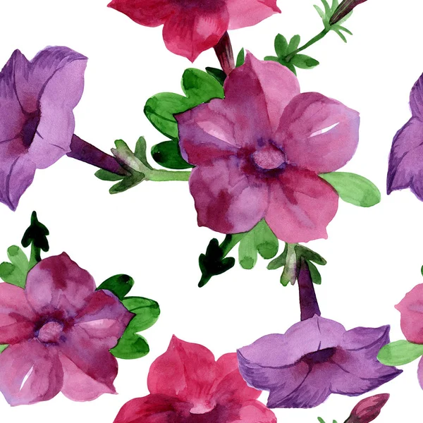 Flor silvestre Bluebell Patrón de flores en un estilo de acuarela aislado . —  Fotos de Stock