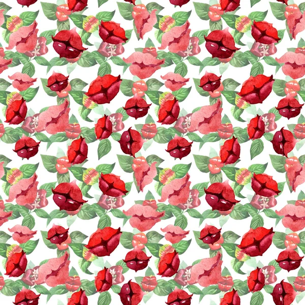 Kır çiçeği psychotria elata çiçek deseni suluboya tarzında.