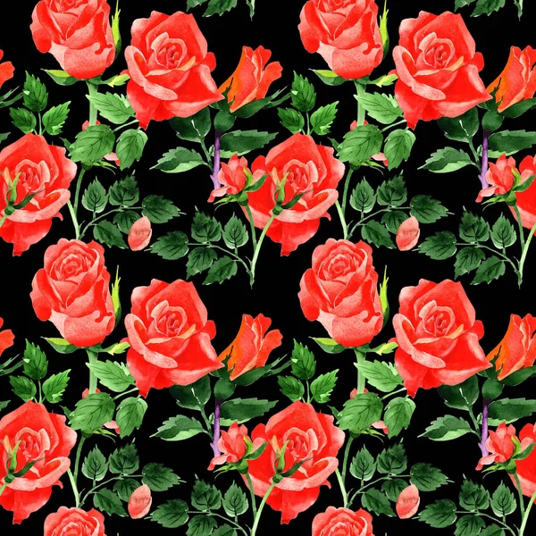 Kır çiçeği güller çiçek deseni suluboya tarzında.