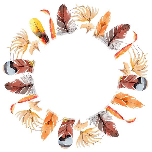 Suluboya kuş tüyü çelenk Wing.