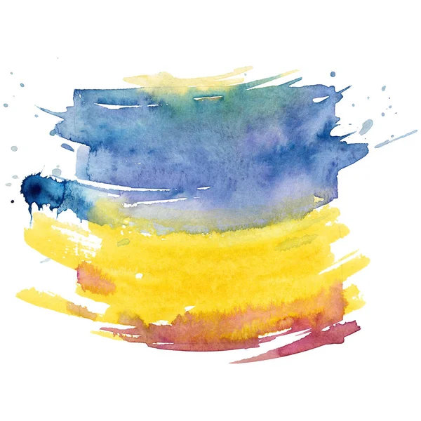 Sulu Boya renkli doku illüstrasyon.