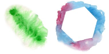 Sulu Boya renkli doku illüstrasyon.