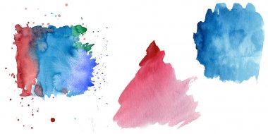 Sulu Boya renkli doku illüstrasyon.