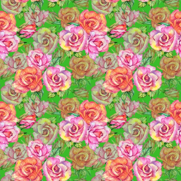 Wildflower roze bloemenpatroon in een aquarel stijl. — Stockfoto