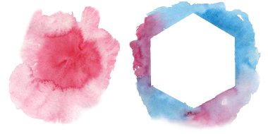 Sulu Boya renkli doku illüstrasyon.