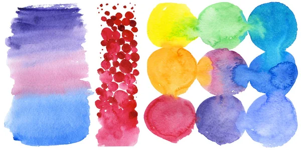 Sulu Boya renkli doku illüstrasyon.