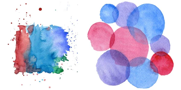 Sulu Boya renkli doku illüstrasyon.