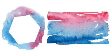 Sulu Boya renkli doku illüstrasyon.