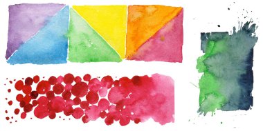 Sulu Boya renkli doku illüstrasyon.