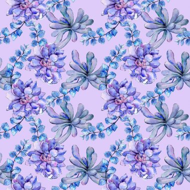 Tropikal Hawaii aloe ağaç desen bir suluboya tarzında bırakır. .