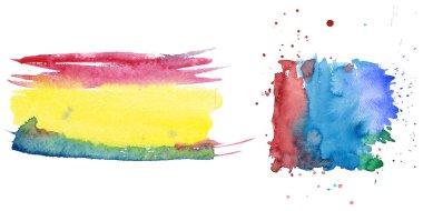 Sulu Boya renkli doku illüstrasyon.