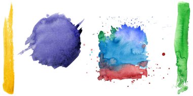 Sulu Boya renkli doku illüstrasyon.