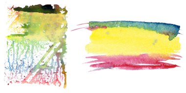 Sulu Boya renkli doku illüstrasyon.