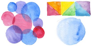 Sulu Boya renkli doku illüstrasyon.