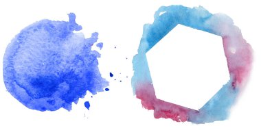 Sulu Boya renkli doku illüstrasyon.