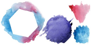 Sulu Boya renkli doku illüstrasyon.