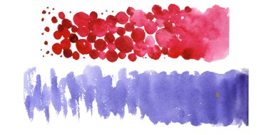 Sulu Boya renkli doku illüstrasyon.