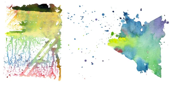 Sulu Boya renkli doku illüstrasyon.