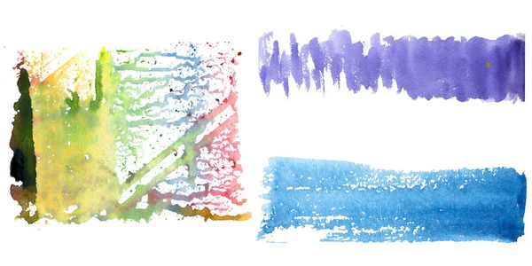 Sulu Boya renkli doku illüstrasyon.