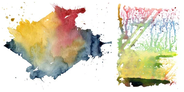 Sulu Boya renkli doku illüstrasyon.