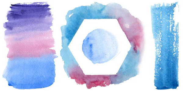 Sulu Boya renkli doku illüstrasyon.