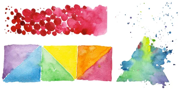 Sulu Boya renkli doku illüstrasyon.