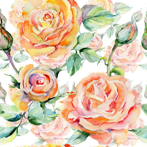 Wildflower roze bloemenpatroon in een aquarel stijl. — Stockfoto