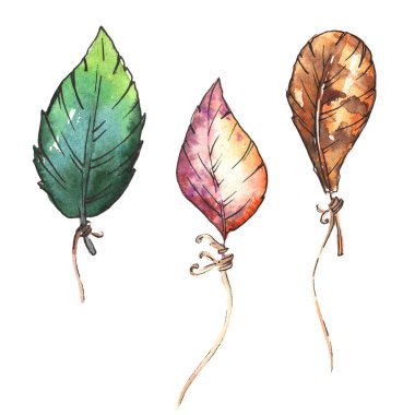 Arka plan için suluboya tüy