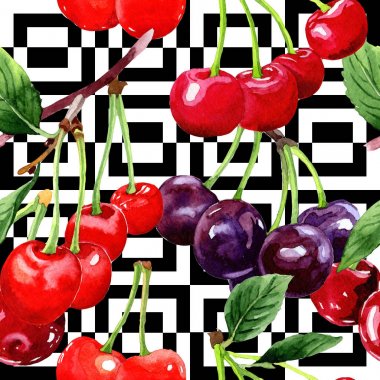 Arka plan için kiraz desen