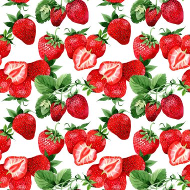 suluboya çilek deseni